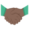 Handshake - Black emoji on Emojione